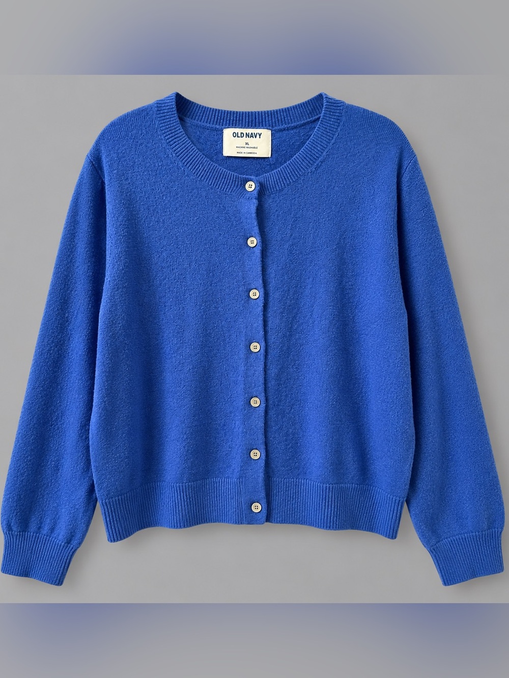 Old Navy Women’s XL Royal Blue Button Front Cardigan Sweater